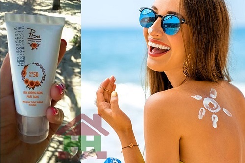 Sản phẩm kem chống nắng Pizu nhỏ gọn, tiện dụng