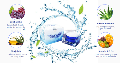 Kem dưỡng chống lão hóa Dakami được chiết xuất hoàn toàn từ thiên nhiên