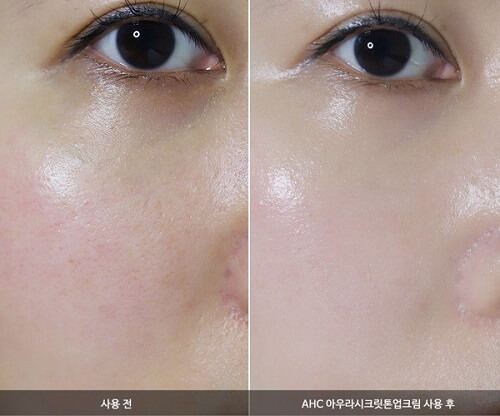 Kem dưỡng trắng da AHC Aura Secret Tone Up Cream giúp da bật tông trắng sáng hơn nhanh chóng