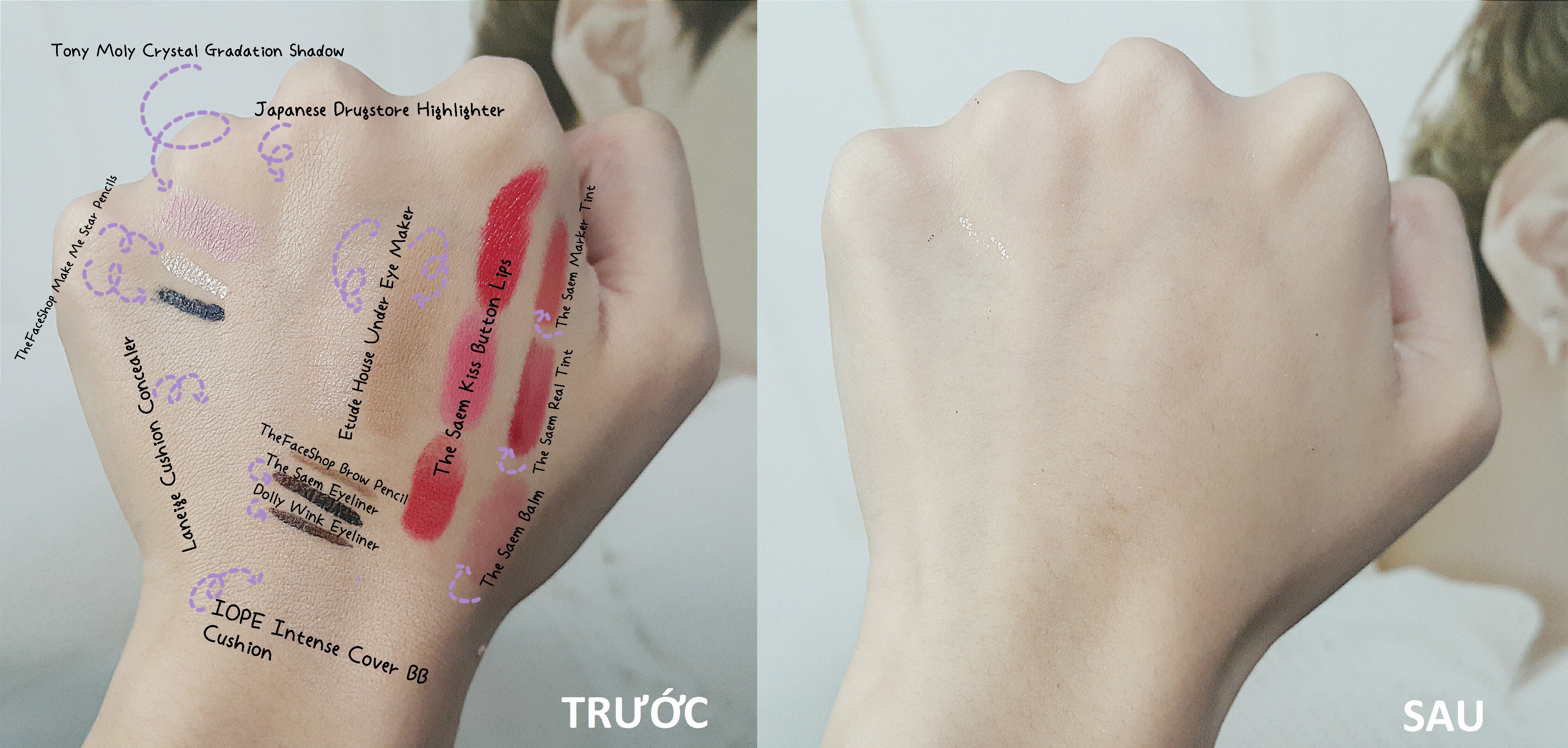 sử dụng nước tẩy trang mắt môi Healing Tea Garden The Seam sử dụng nước tẩy trang mắt môi Healing Tea Garden The Seam