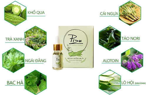 Serum chấm mụn Pizu chiết xuất từ các thành phần thiên nhiên Serum chấm mụn Pizu chiết xuất từ các thành phần thiên nhiên