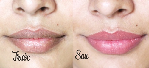 Môi hồng xinh rõ rệt chỉ sau 3 tuần với Son dưỡng môi Crustal Pink Lip.