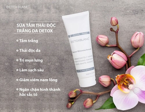Sữa tắm trắng than hoạt tính Detoxblanc đem lại rất nhiều công dụng cho da mà bạn không thể bỏ qua