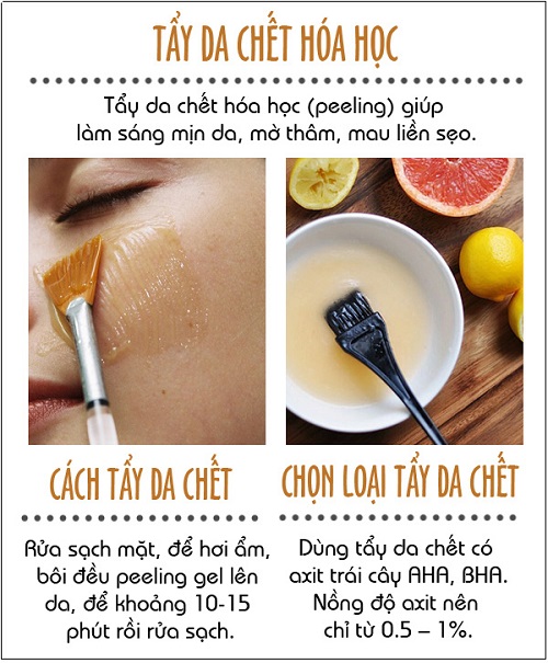 Tẩy tế bào chết là bước quan trọng giúp điều trị mụn hiệu quả