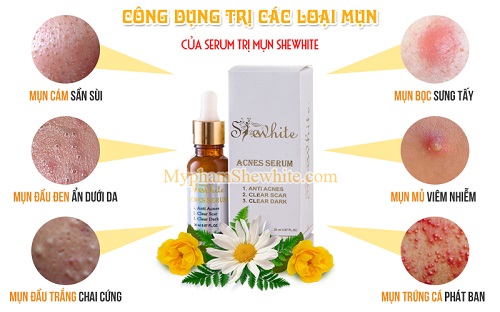 Seurm trị mụn Shewhite cho làn da sạch mụn