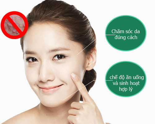 Chế độ sinh hoạt, chăm sóc da là bước quan trọng khi điều trị mụn