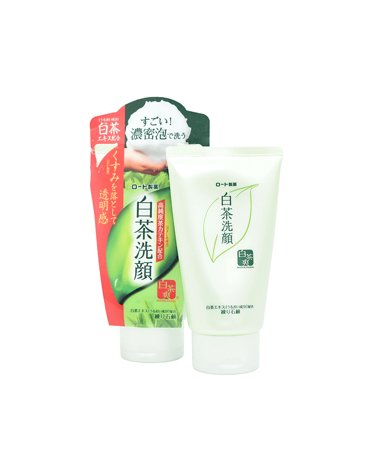 sua-rua-mat-tra-xanh-shirochasou-green-tea-foam-nhat-ban